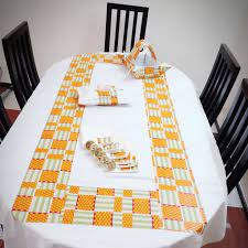 NAPPES DE TABLE  + 6 SERVIETTE + CORB